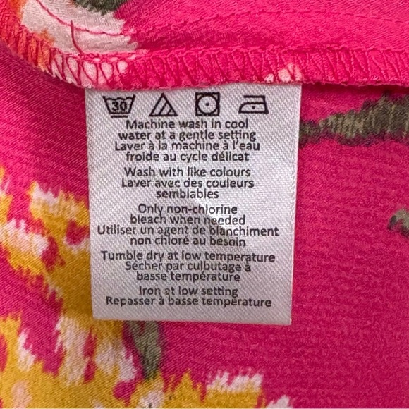 Ava & Aiden Flowy Fucia Wrap Dress V Neck Maxi Ruffle Party Cruise Wedding Small - Picture 3 of 12